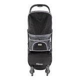 Ibiyaya® - Speedy Fold Pet Buggy, Foldable Pet Stroller, 4-Wheel Medium Buggy