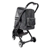 Ibiyaya® - Speedy Fold Pet Buggy, Foldable Pet Stroller, 4-Wheel Medium Buggy