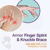 O- Small Size Finger Extension Splint &Knuckle Brace W/Adjustable Bilateral Wires