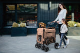 Ibiyaya® - 4-Wheel Detachable Carrier Wagon Stroller for Senior and Injured Pets