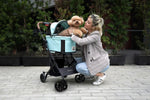 Ibiyaya® - Travois Tri-fold Pet Travel System 3-in-1 Detachable Pet Stroller