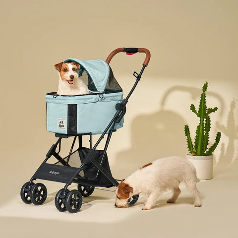 Ibiyaya® - Travois Tri-fold Pet Travel System 3-in-1 Detachable Pet Stroller