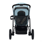 Ibiyaya® -Pet Stroller 3-Wheel All-Terrain W/ Double Breaks for Running & Hiking