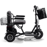MotoTec® - Folding Mobility Electric Trike 48v 1000w Dual Motor Lithium Black