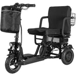 MotoTec USA® - Black Folding Mobility Electric Trike 48v 700w Dual Motor Lithium