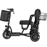 MotoTec USA® - Black Folding Mobility Electric Trike 48v 700w Dual Motor Lithium