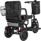 MotoTec USA® - Black Folding Mobility Electric Trike 48v 700w Dual Motor Lithium