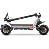 MotoTec® - Fury 48v 1000w Lithium Electric Scooter Silver
