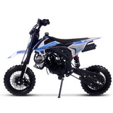 MotoTec® - Hooligan 72cc 4-Stroke Gas Dirt Bike Blue