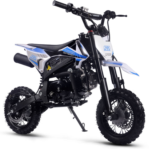 MotoTec® - Hooligan 72cc 4-Stroke Gas Dirt Bike Blue