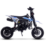 MotoTec® - Hooligan 72cc 4-Stroke Gas Dirt Bike Blue