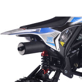 MotoTec® - Hooligan 72cc 4-Stroke Gas Dirt Bike Blue