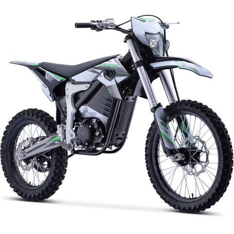MotoTec® - Venom 72v 12000w Electric Dirt Bike White