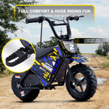 MotoTec® - 24v 250w (HP120E) Electric Powered Mini Bike