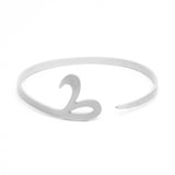 Adjustable Arabic Tā' (TA) Letter Bracelet - Brass, Gold / Silver Plating Unisex