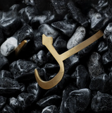 Adjustable Arabic Lam (L) Letter Bracelet - Brass, Gold / Silver Plating -Unisex