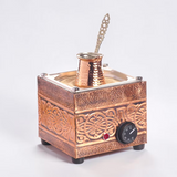 Traditional Handcrafted Copper Sand Coffee Maker Machine – 450W, 110 or 220 Volt