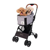 Ibiyaya® - Travois Tri-fold Pet Travel System 3-in-1 Detachable Pet Stroller