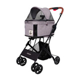 Ibiyaya® - Travois Tri-fold Pet Travel System 3-in-1 Detachable Pet Stroller