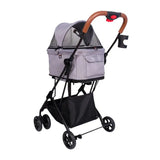 Ibiyaya® - Travois Tri-fold Pet Travel System 3-in-1 Detachable Pet Stroller