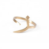 Adjustable Arabic Zay (Z) Letter Ring - Brass, Gold / Silver Plating - Unisex