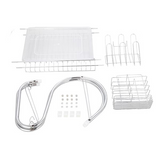 2 Layers Dish Organizer Storage Bowls Shelf for Home