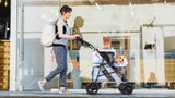 Ibiyaya® - Double Decker Pet Bus, 4-Wheel Foldable, Double Dog-Cat Stroller