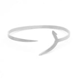 Adjustable Arabic Ra (R) Letter Bracelet - Brass, Gold / Silver Plating - Unisex