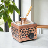 Traditional Handcrafted Copper Sand Coffee Maker Machine – 450W, 110 or 220 Volt