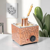 Traditional Handcrafted Copper Sand Coffee Maker Machine – 450W, 110 or 220 Volt