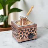 Traditional Handcrafted Copper Sand Coffee Maker Machine – 450W, 110 or 220 Volt
