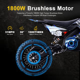 MotoTec® - 48v 1800w Pro Electric Dirt Bike