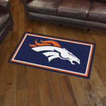 Fanmats® - NFL Denver Broncos Ultra Plush Area Rug with Bronco Logo