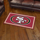Fanmats® - NFL San Francisco 49ers Ultra Plush Area Rug with Oval 49ers Logo