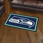 Fanmats® - NFL Seattle Seahawks Ultra Plush Area Rug with Seahawk Logo