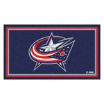 Fanmats® - NHL Columbus Blue Jackets 3'x5' Ultra Plush Area Rug w/Star Flag Logo