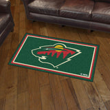 Fanmats® - NHL Minnesota Wild Ultra Plush Area Rug with Wild Logo