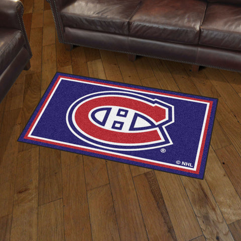 Fanmats® - NHL Montreal Canadiens 3'x5' Ultra Plush Area Rug with C Logo