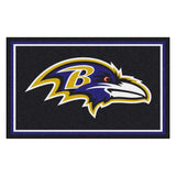 Fanmats® - NFL Baltimore Ravens Ultra Plush Area Rug with Raven Logo