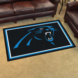 Fanmats® - NFL Carolina Panthers Ultra Plush Area Rug with Panther Logo