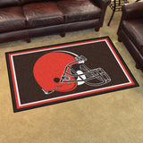 Fanmats® - NFL Cleveland Browns Ultra Plush Area Rug with Browns Helmet Logo