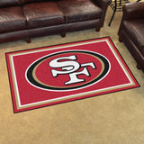 Fanmats® - NFL San Francisco 49ers Ultra Plush Area Rug with Oval 49ers Logo