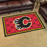 Fanmats® - NHL Calgary Flames Ultra Plush Area Rug with Flaming C Logo