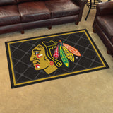 Fanmats® - NHL Chicago Blackhawks Ultra Plush Area Rug w/ Native American Logo