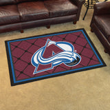 Fanmats® - NHL Colorado Avalanche Ultra Plush Area Rug with Mountain A Logo