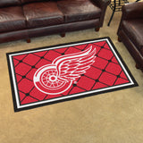 Fanmats® - NHL Detroit Red Wings Ultra Plush Area Rug with Winged Wheel Logo