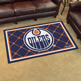 Fanmats® - NHL Edmonton Oilers Ultra Plush Area Rug with Circle Oilers Logo