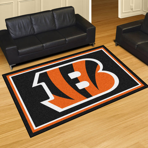 Fanmats® - NFL Cincinnati Bengals Ultra Plush Area Rug with Striped B Logo