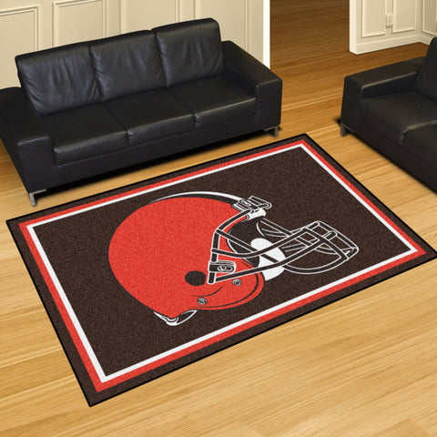 Fanmats® - NFL Cleveland Browns Ultra Plush Area Rug with Browns Helmet Logo