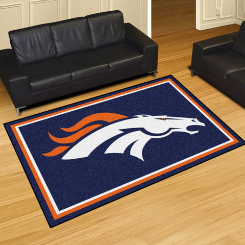 Fanmats® - NFL Denver Broncos Ultra Plush Area Rug with Bronco Logo